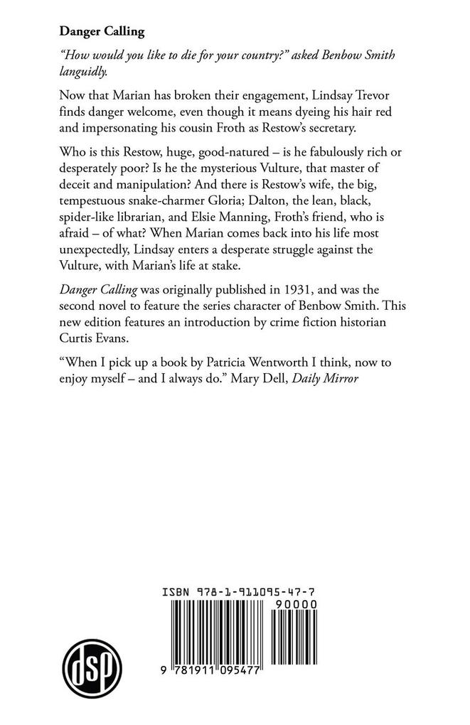 Weitere Ansicht: Danger Calling | Patricia Wentworth