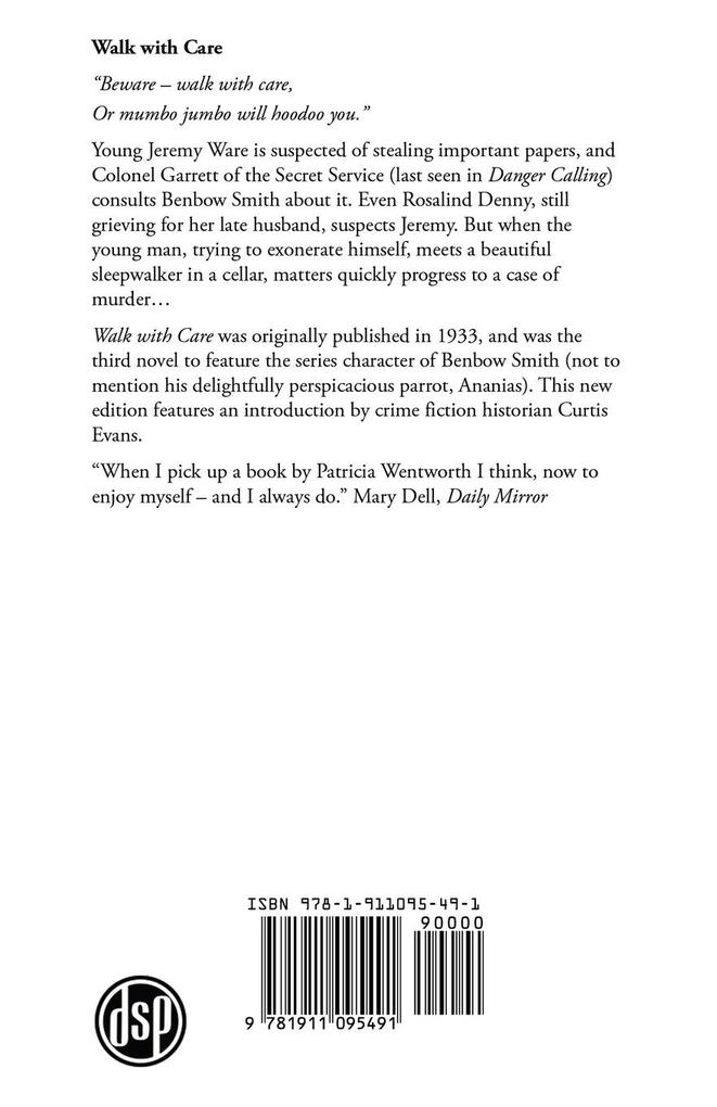 Weitere Ansicht: Walk with Care | Patricia Wentworth