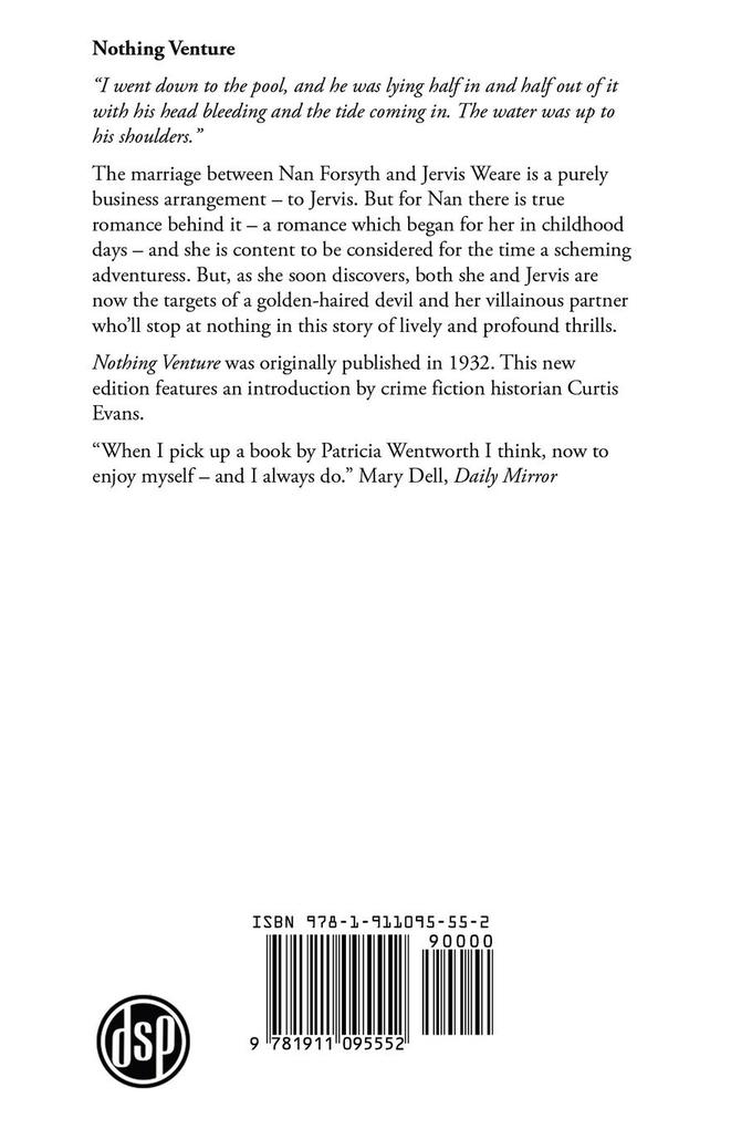 Weitere Ansicht: Nothing Venture | Patricia Wentworth