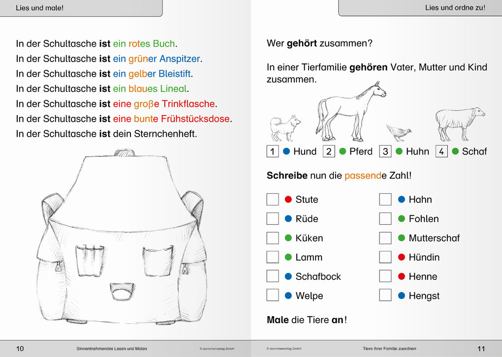 Weitere Ansicht: Ich kann lesen 2 Ausgabe mit Artikelkennzeichnung 1. und 2. Klasse | Katrin Langhans