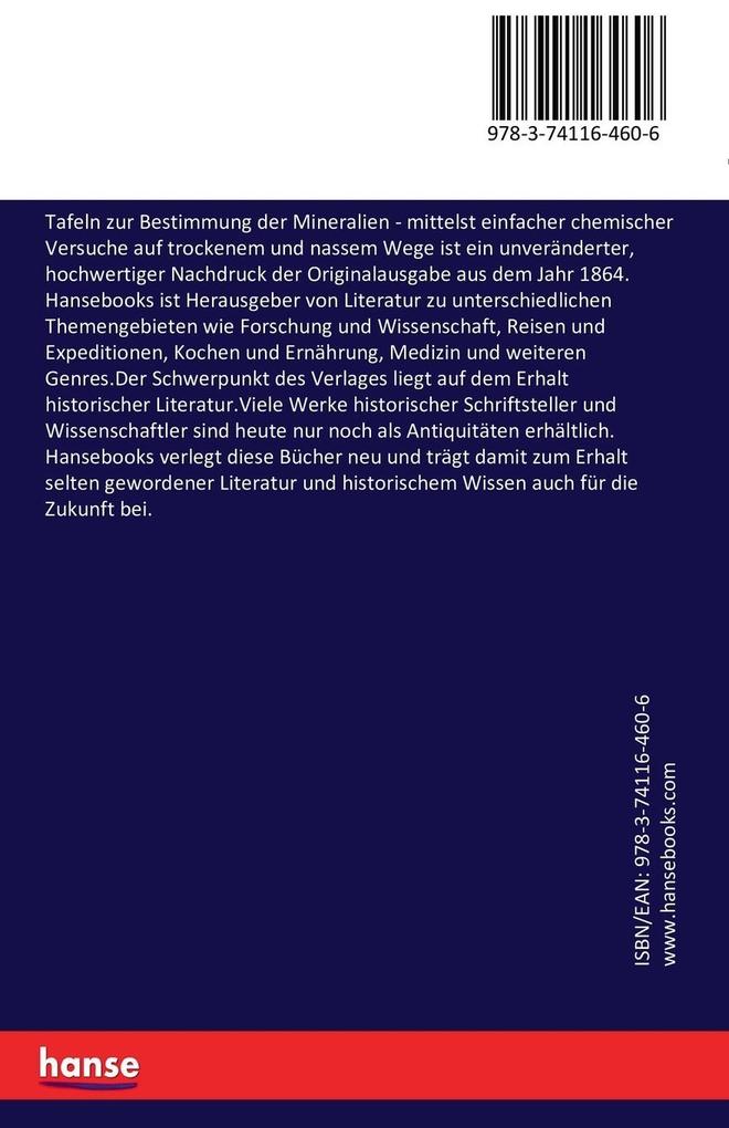 Weitere Ansicht: Tafeln zur Bestimmung der Mineralien | Franz von Kobell