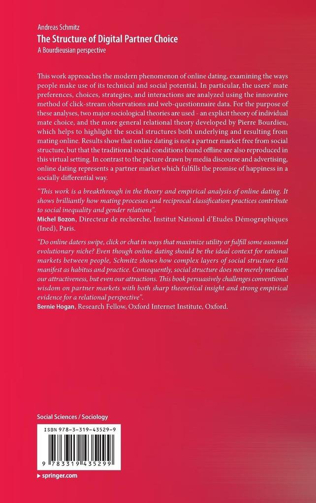 Weitere Ansicht: The Structure of Digital Partner Choice | Andreas Schmitz