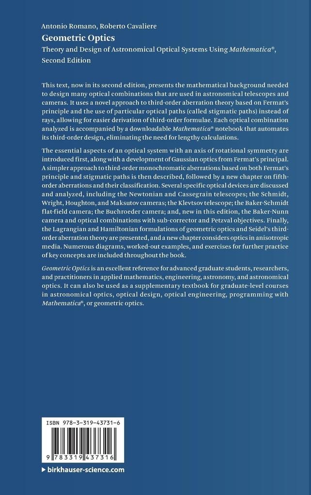 Weitere Ansicht: Geometric Optics | Antonio Romano, Roberto Cavaliere