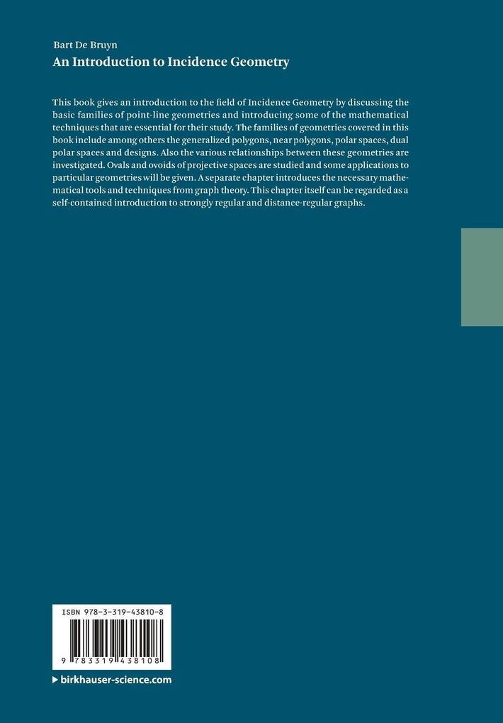 Weitere Ansicht: An Introduction to Incidence Geometry | Bart De Bruyn