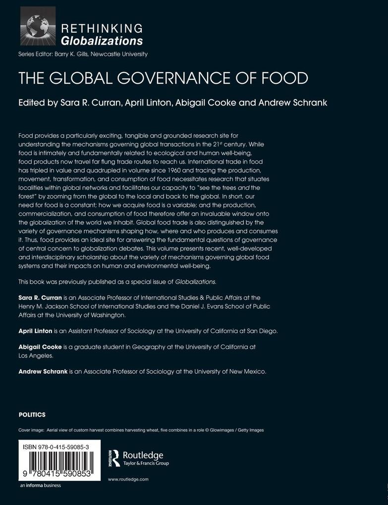 Weitere Ansicht: The Global Governance of Food