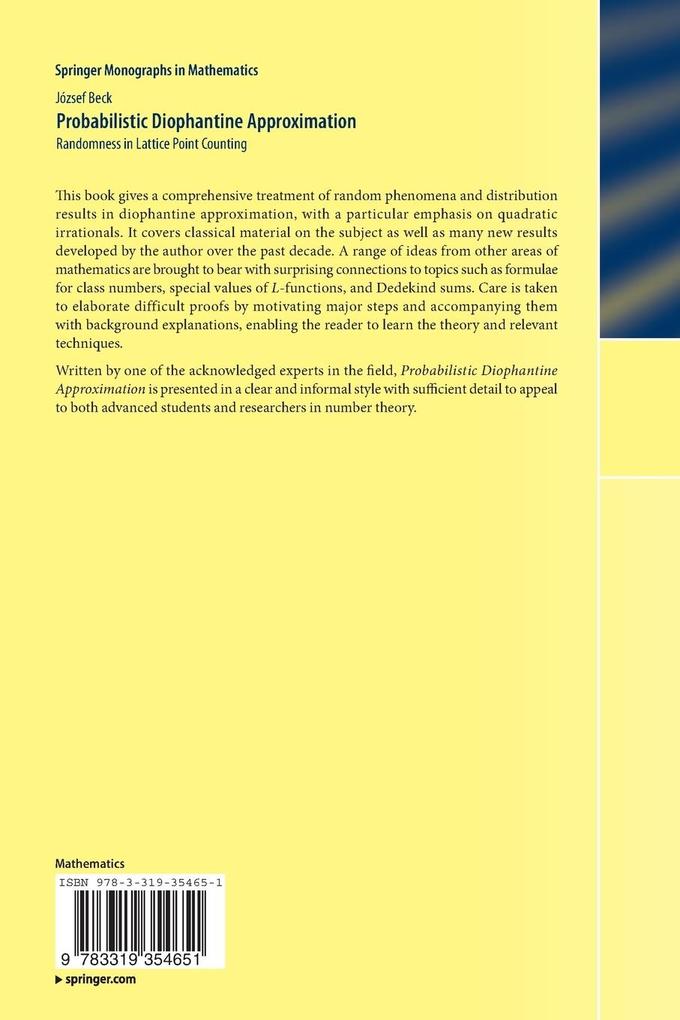 Weitere Ansicht: Probabilistic Diophantine Approximation | József Beck