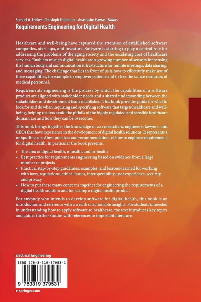 Weitere Ansicht: Requirements Engineering for Digital Health