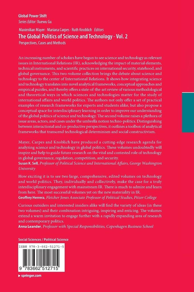 Weitere Ansicht: The Global Politics of Science and Technology - Vol. 2