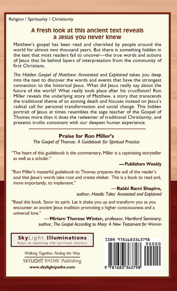 Weitere Ansicht: The Hidden Gospel of Matthew