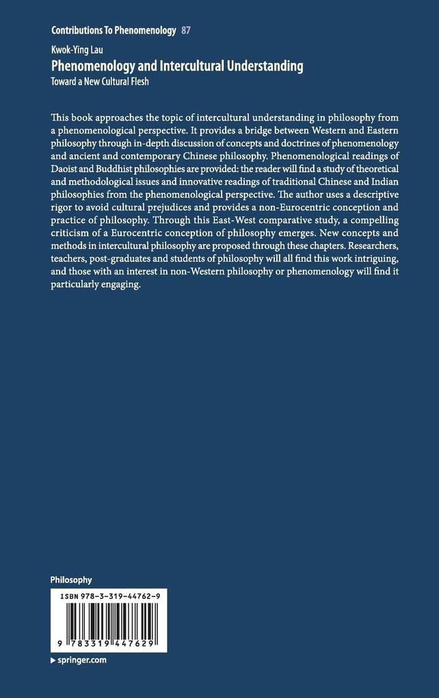 Weitere Ansicht: Phenomenology and Intercultural Understanding | Kwok-Ying Lau