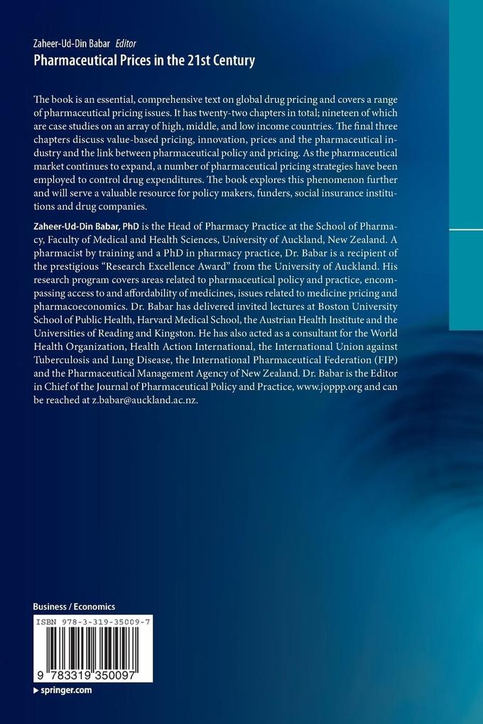 Weitere Ansicht: Pharmaceutical Prices in the 21st Century