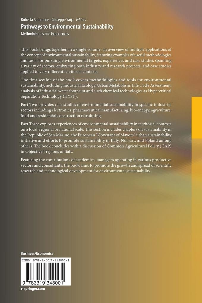 Weitere Ansicht: Pathways to Environmental Sustainability