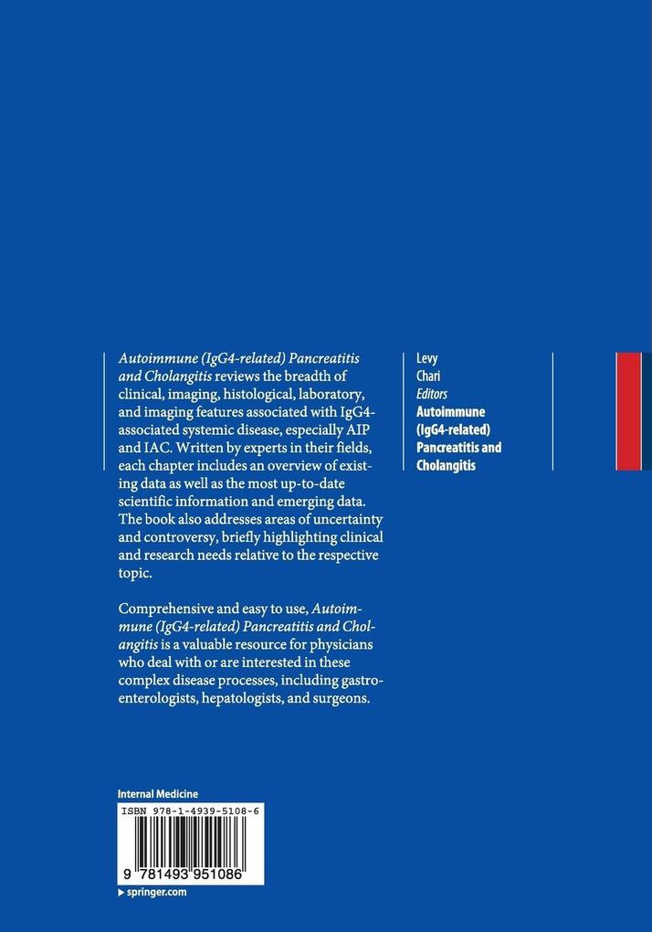 Weitere Ansicht: Autoimmune (IgG4-related) Pancreatitis and Cholangitis