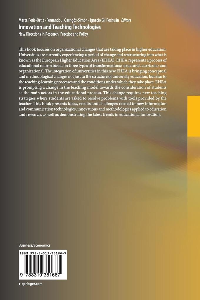 Weitere Ansicht: Innovation and Teaching Technologies