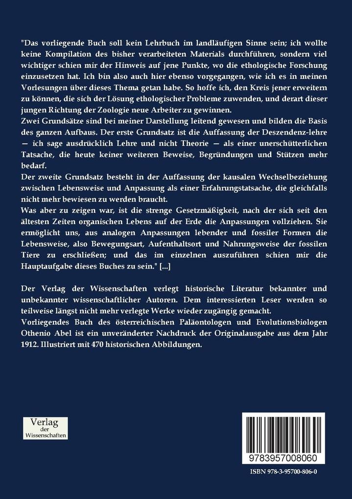 Weitere Ansicht: Paläobiologie der Wirbeltiere | Othenio Abel