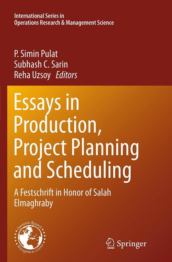 Produktbild: Essays in Production, Project Planning and Scheduling
