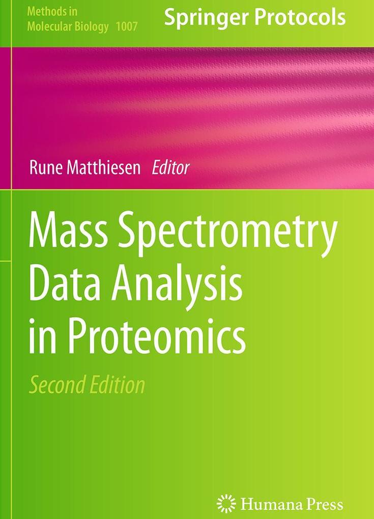 Produktbild: Mass Spectrometry Data Analysis in Proteomics