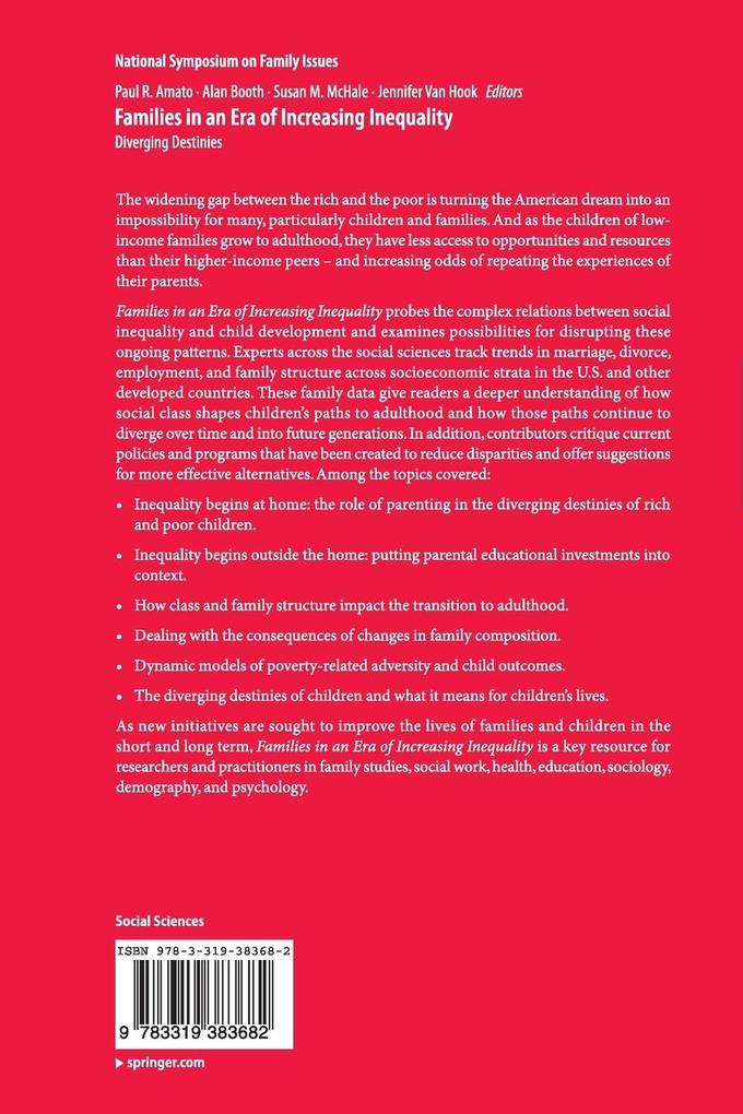 Weitere Ansicht: Families in an Era of Increasing Inequality