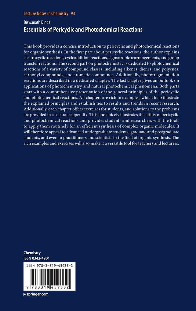 Weitere Ansicht: Essentials of Pericyclic and Photochemical Reactions | Biswanath Dinda
