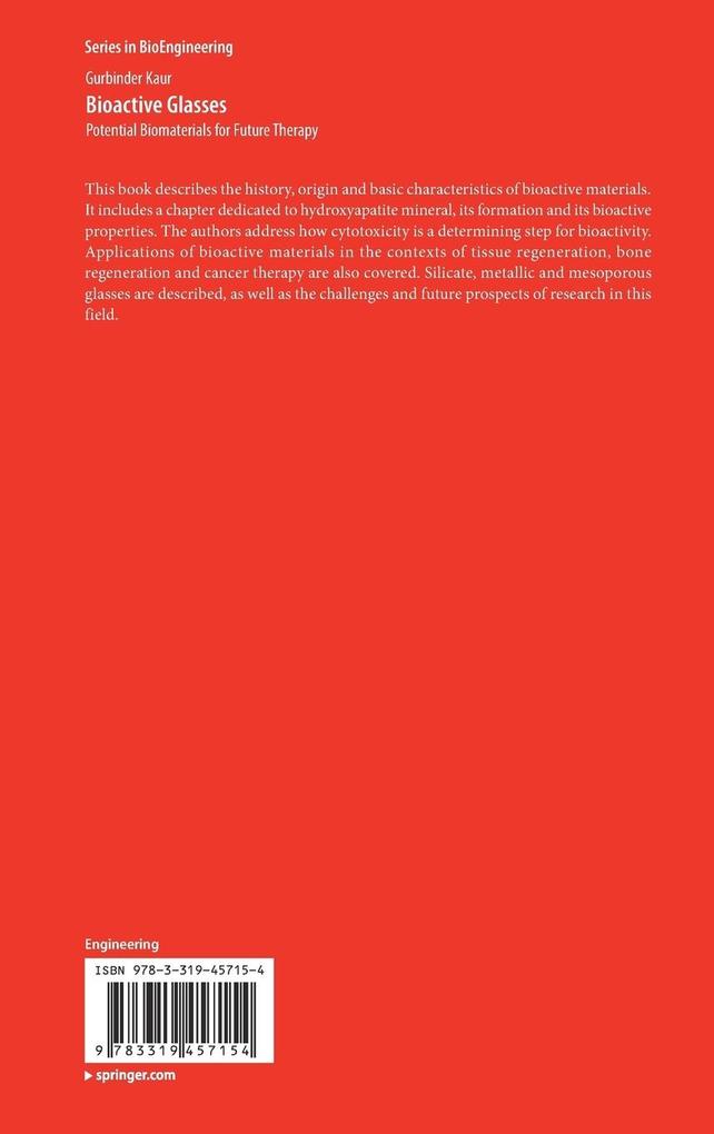 Weitere Ansicht: Bioactive Glasses | Gurbinder Kaur