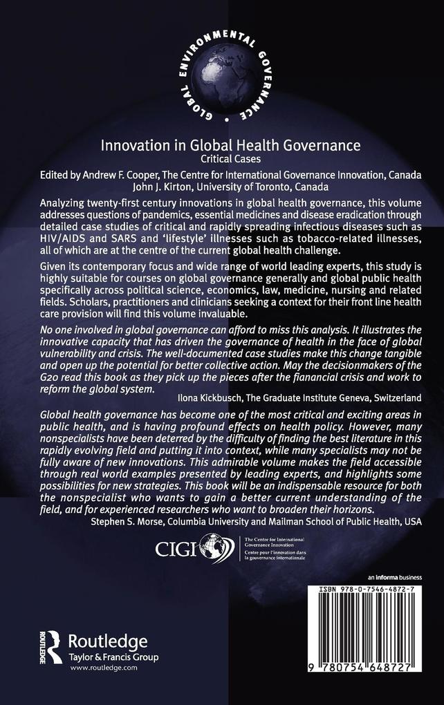 Weitere Ansicht: Innovation in Global Health Governance | Andrew F. Cooper