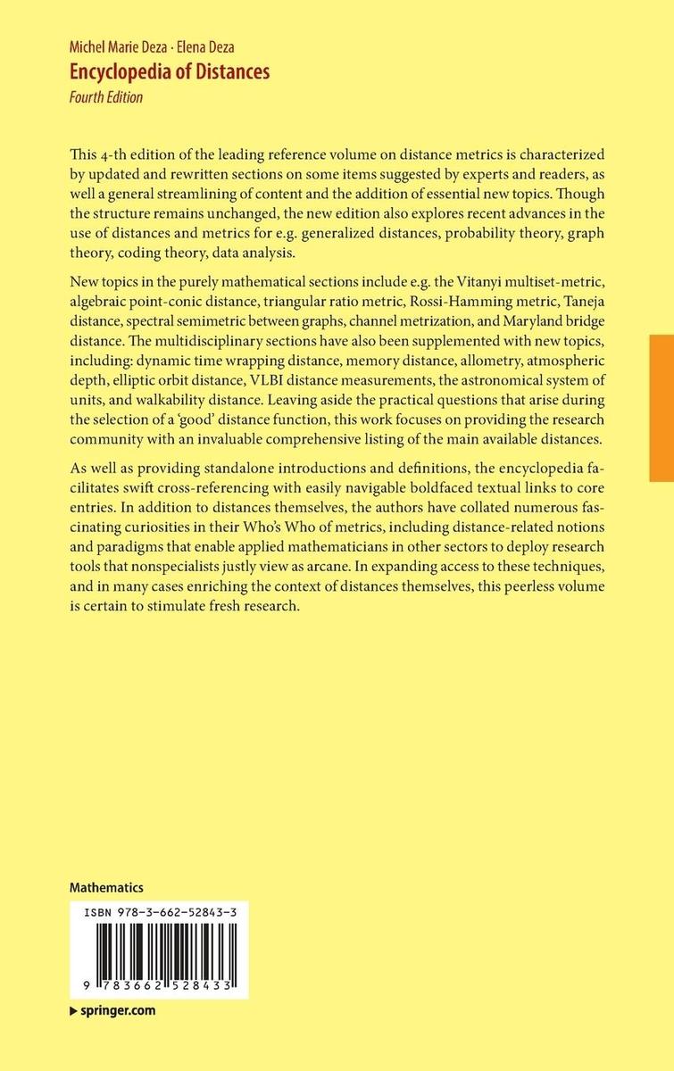 Weitere Ansicht: Encyclopedia of Distances | Michel Marie Deza, Elena Deza