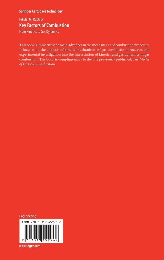 Weitere Ansicht: Key Factors of Combustion | Nikolai M. Rubtsov