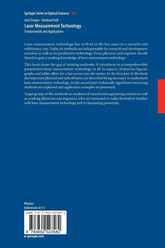 Weitere Ansicht: Laser Measurement Technology | Axel Donges, Reinhard Noll