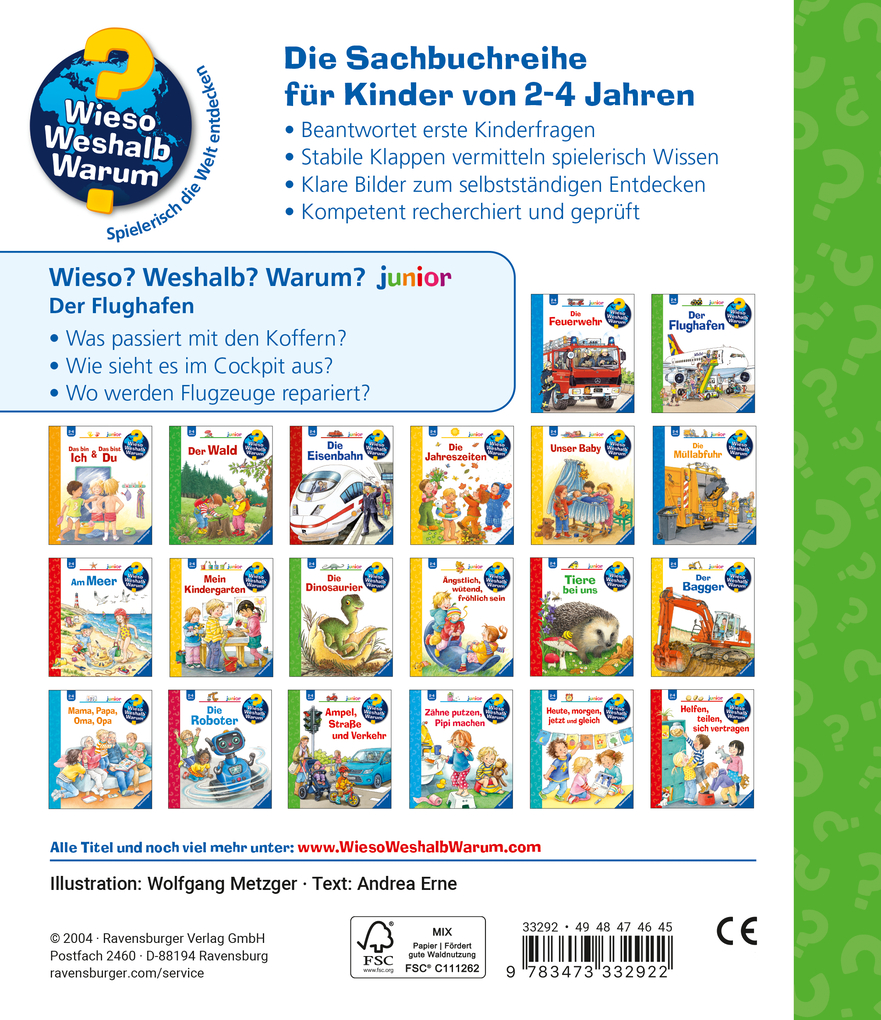 Weitere Ansicht: Wieso? Weshalb? Warum? junior, Band 3: Der Flughafen | Andrea Erne