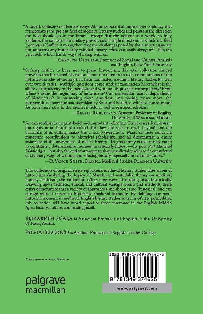Weitere Ansicht: The Post-Historical Middle Ages