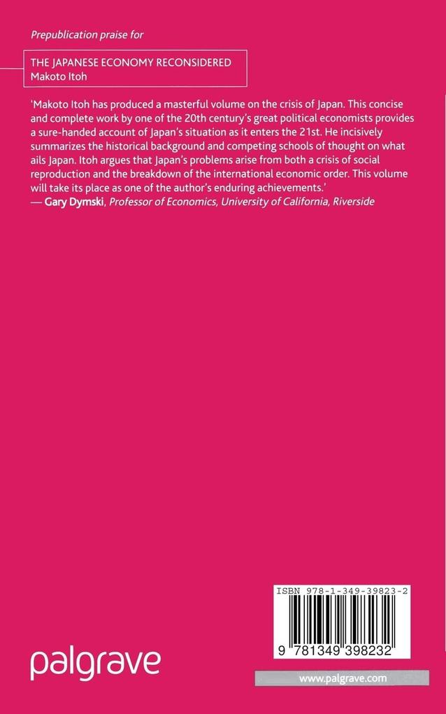 Weitere Ansicht: The Japanese Economy Reconsidered | M. Itoh