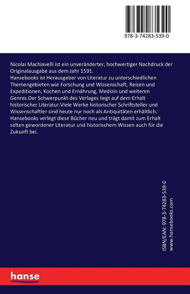 Weitere Ansicht: Nicolai Machiavelli | Nicolai Machiavelli