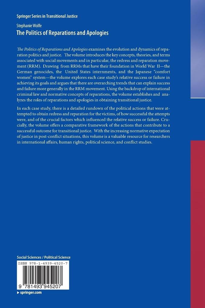Weitere Ansicht: The Politics of Reparations and Apologies | Stephanie Wolfe