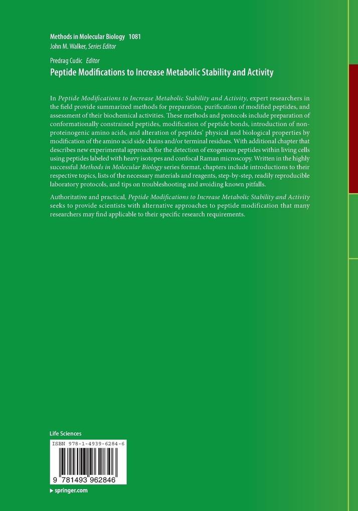 Weitere Ansicht: Peptide Modifications to Increase Metabolic Stability and Activity