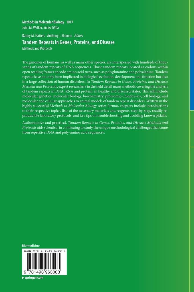 Weitere Ansicht: Tandem Repeats in Genes, Proteins, and Disease