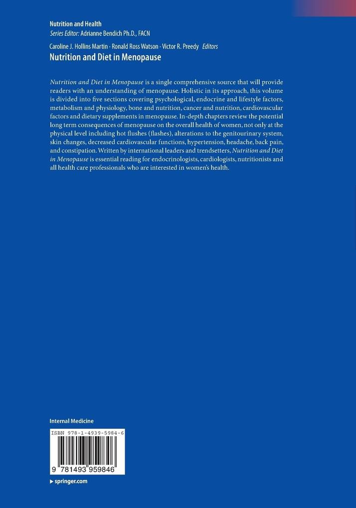 Weitere Ansicht: Nutrition and Diet in Menopause