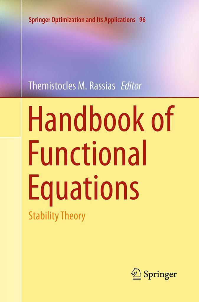 Produktbild: Handbook of Functional Equations