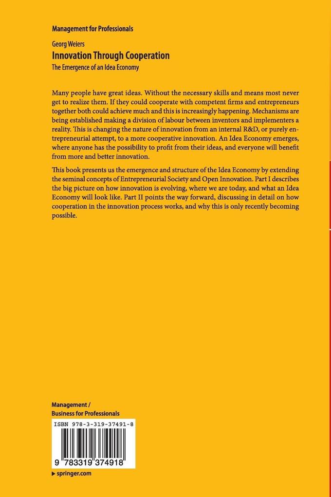 Weitere Ansicht: Innovation Through Cooperation | Georg Weiers