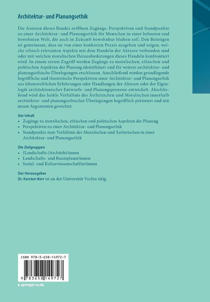 Weitere Ansicht: Architektur- und Planungsethik
