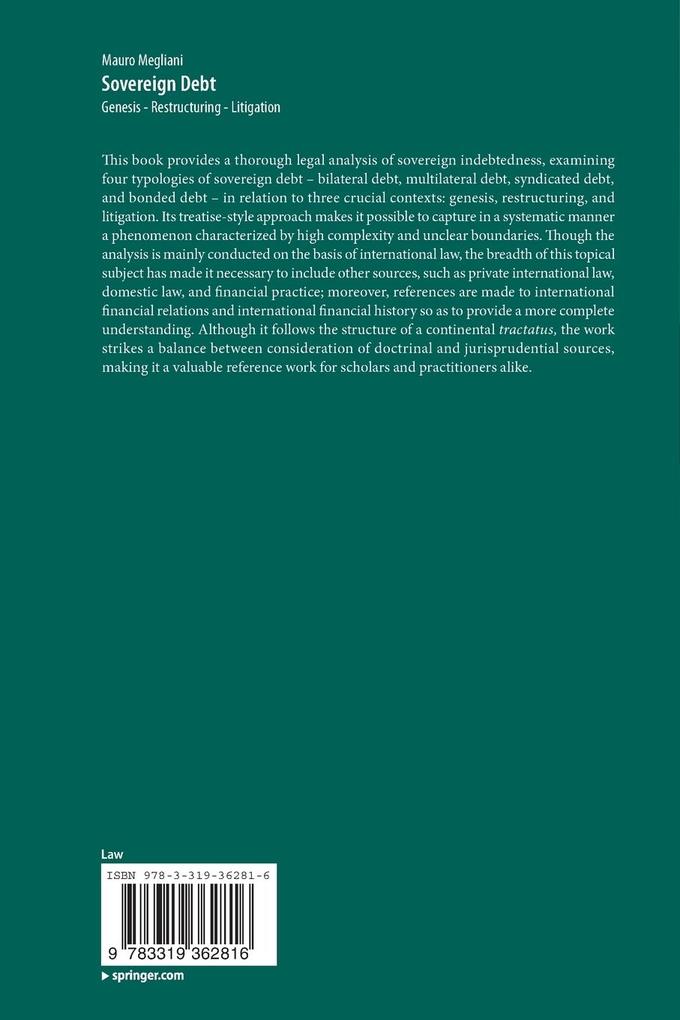 Weitere Ansicht: Sovereign Debt | Mauro Megliani