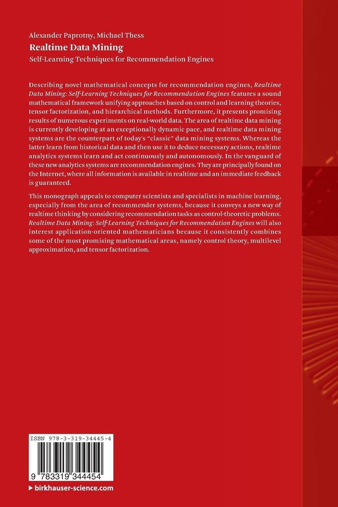 Weitere Ansicht: Realtime Data Mining | Alexander Paprotny, Michael Thess