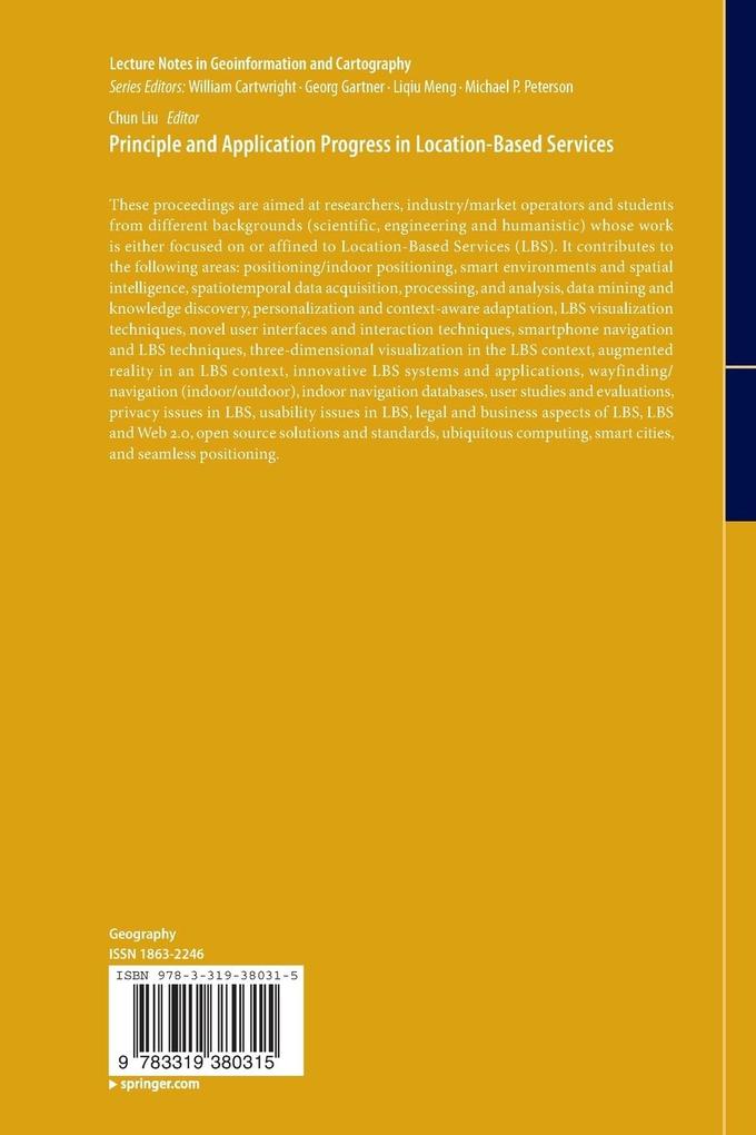 Weitere Ansicht: Principle and Application Progress in Location-Based Services