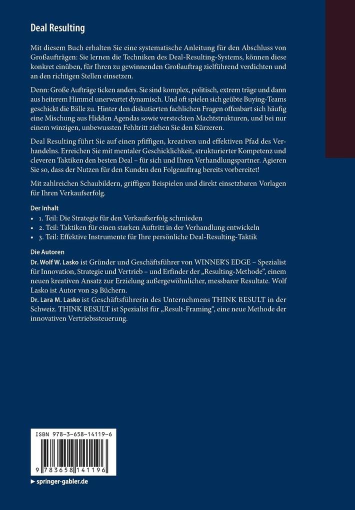Weitere Ansicht: Deal Resulting | Wolf W. Lasko, Lara M. Lasko