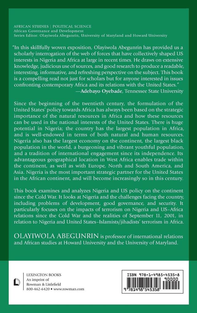 Weitere Ansicht: Nigeria, Africa, and the United States | Olayiwola Abegunrin