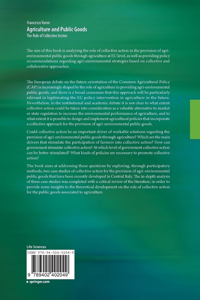 Weitere Ansicht: Agriculture and Public Goods | Francesco Vanni