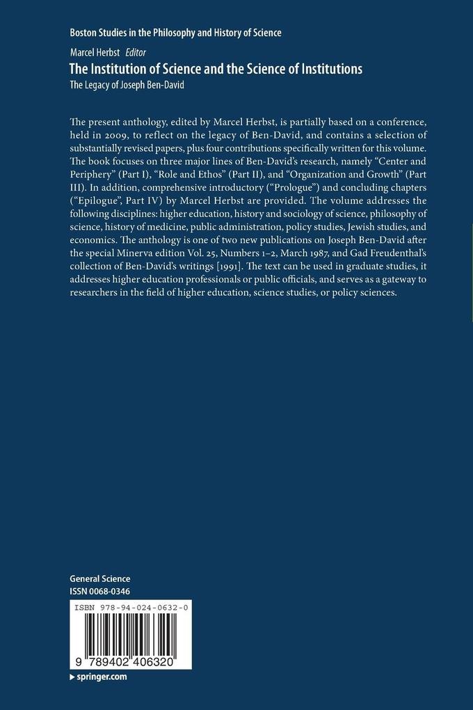 Weitere Ansicht: The Institution of Science and the Science of Institutions