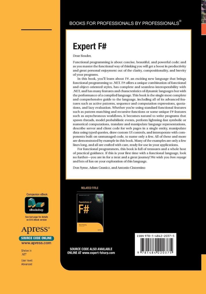 Weitere Ansicht: Expert F | Antonio Cisternino, Adam Granicz, Don Syme