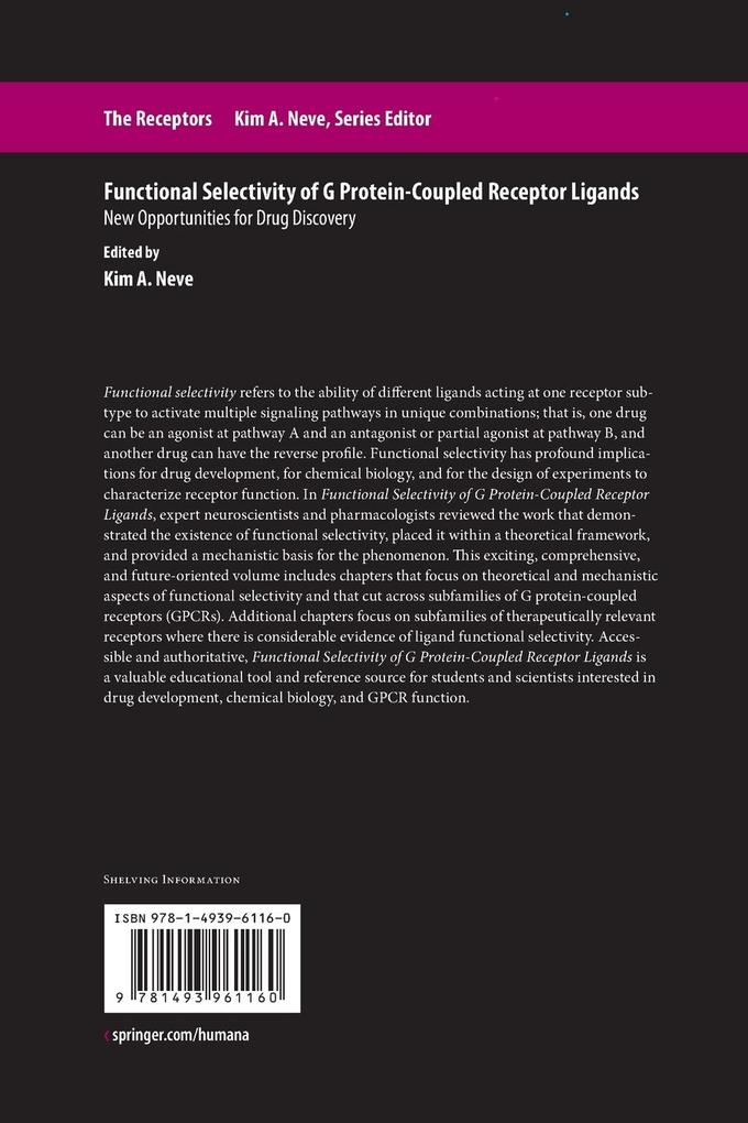 Weitere Ansicht: Functional Selectivity of G Protein-Coupled Receptor Ligands