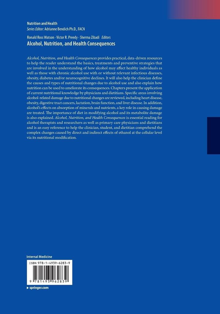 Weitere Ansicht: Alcohol, Nutrition, and Health Consequences