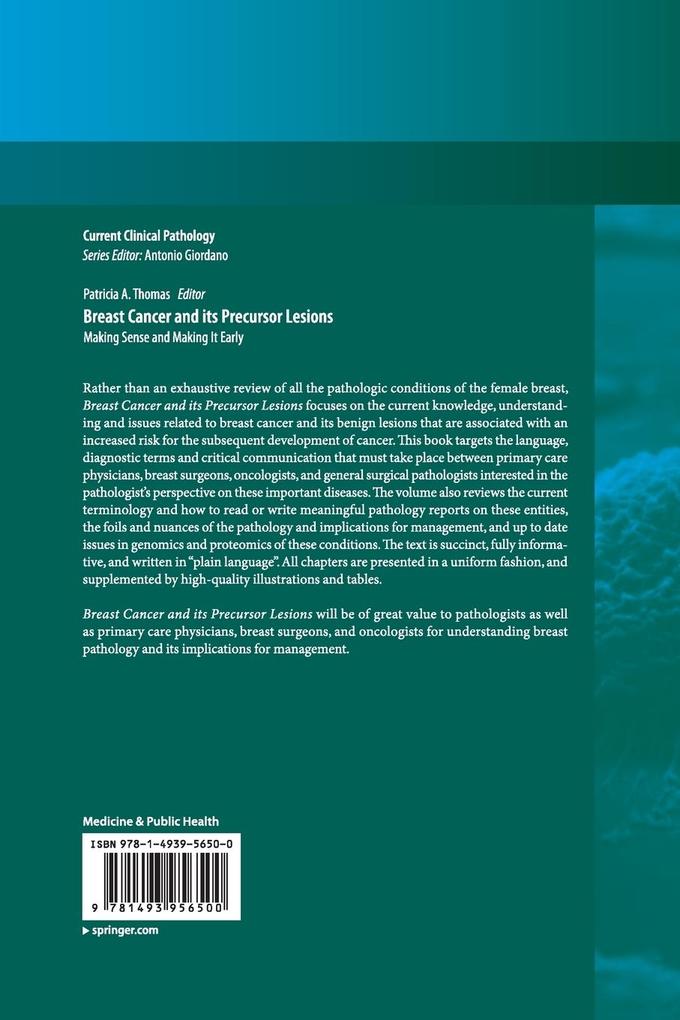 Weitere Ansicht: Breast Cancer and its Precursor Lesions